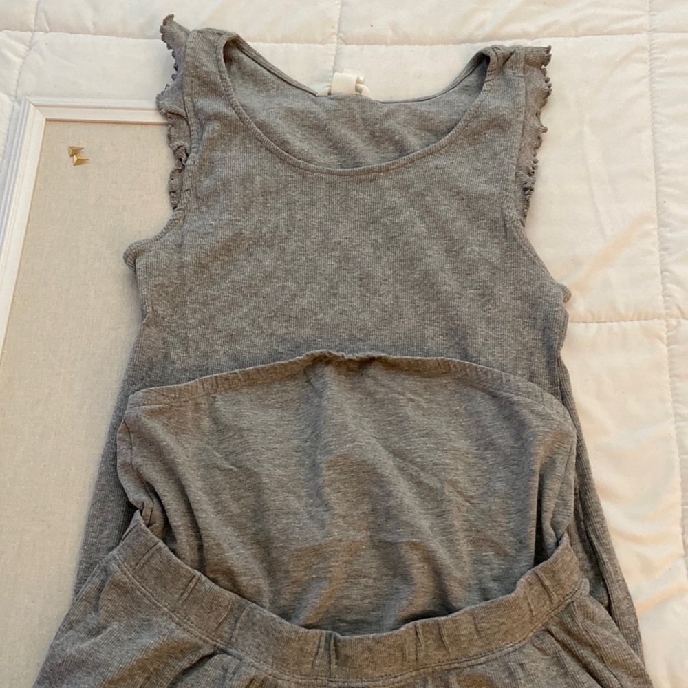H&M maternity grey PJ set.